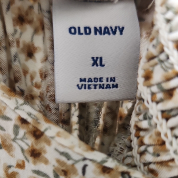 Old Navy Tan Floral Maxi Dress - Picture 2 of 9